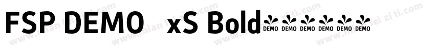 FSP DEMO   xS Bold字体转换